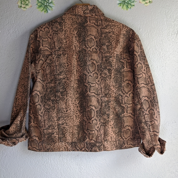 NWT Free People Snake Trucker Jacket - Picture 2 of 6